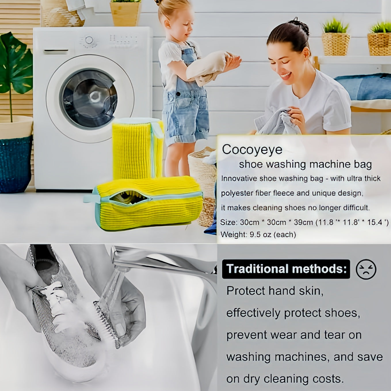 Shoe Washing Machine Bag