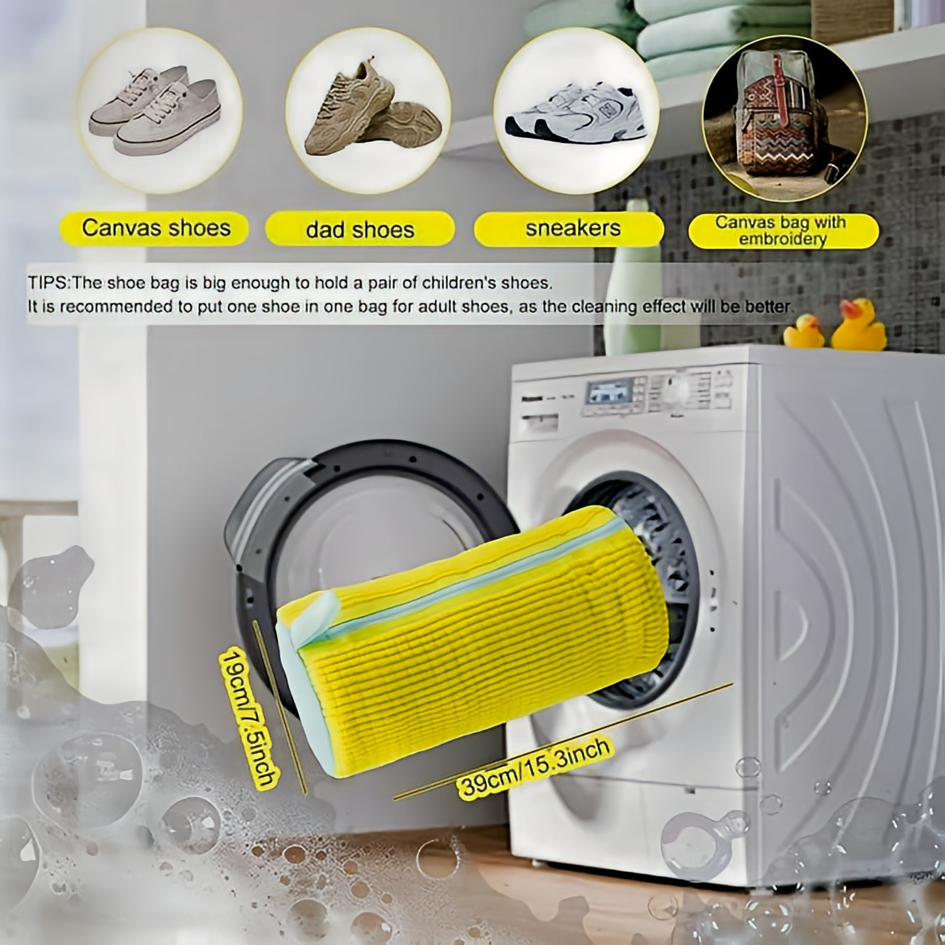 Shoe Washing Machine Bag